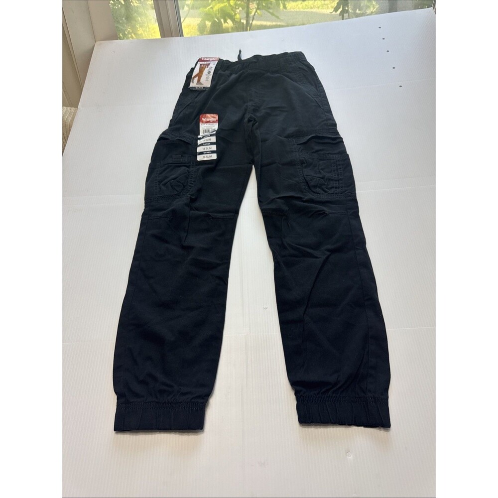 Wrangler Boys Five Star Gamer Cargo Jogger Pants Black NWT Size 14 Slim